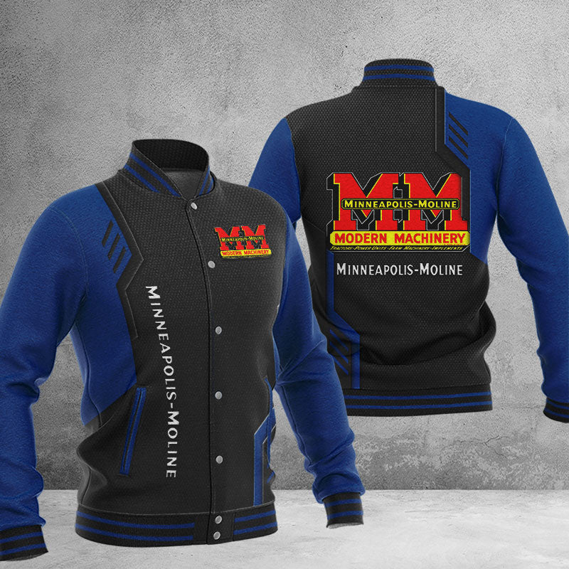 Minneapolis Moline Dmhj0805 Baseball Jacket Logo Baseball Varsity Jacket