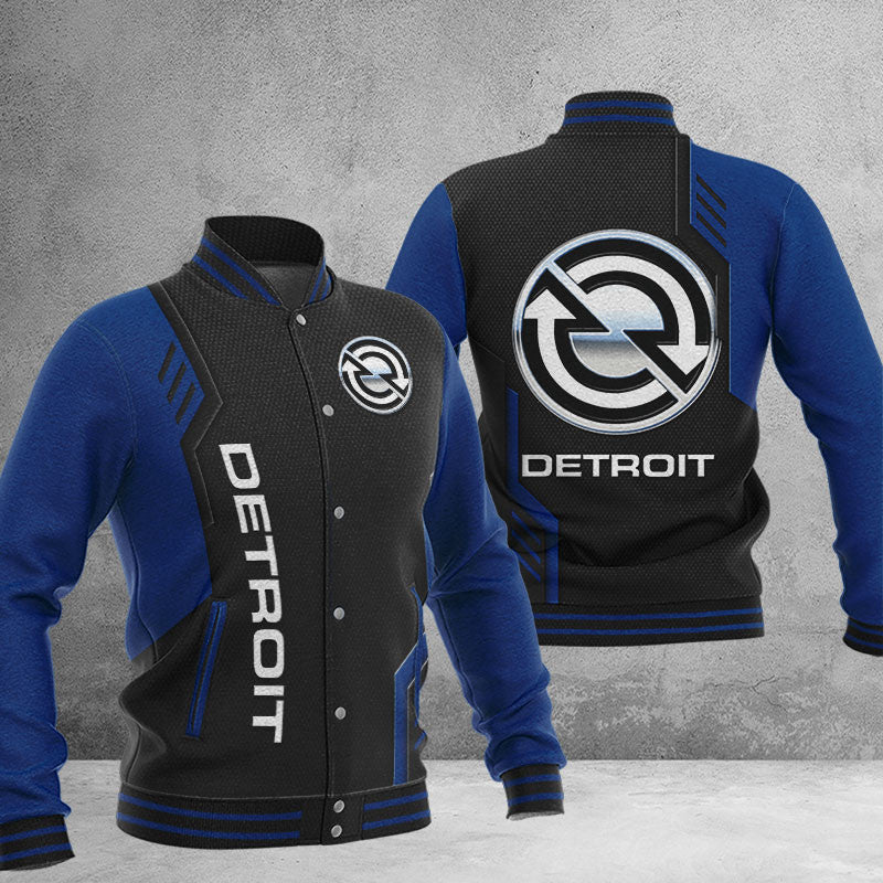 Detroit Diesel Dmhj0820 Baseball Jacket Logo Baseball Varsity Jacket