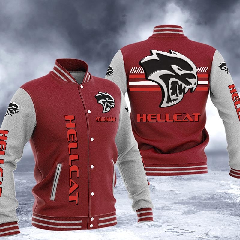 Hellcat Dmhj1519 Logo Baseball Varsity Jacket