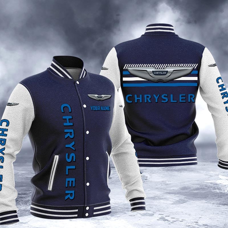 Chrysler Dmhj1505 Logo Baseball Varsity Jacket