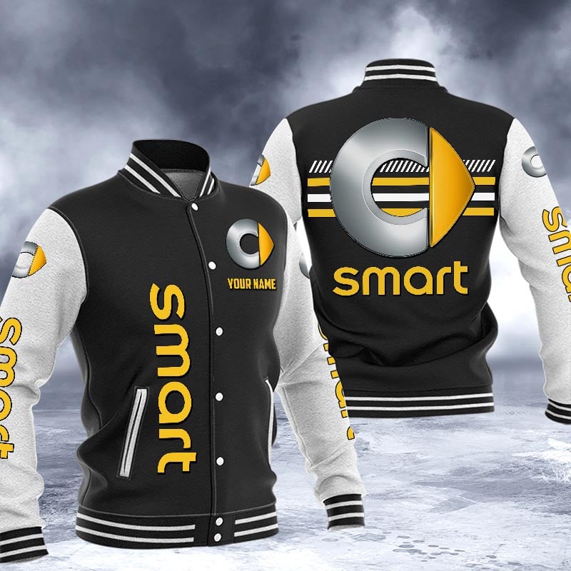 Smart Dmhj1556 Logo Baseball Varsity Jacket