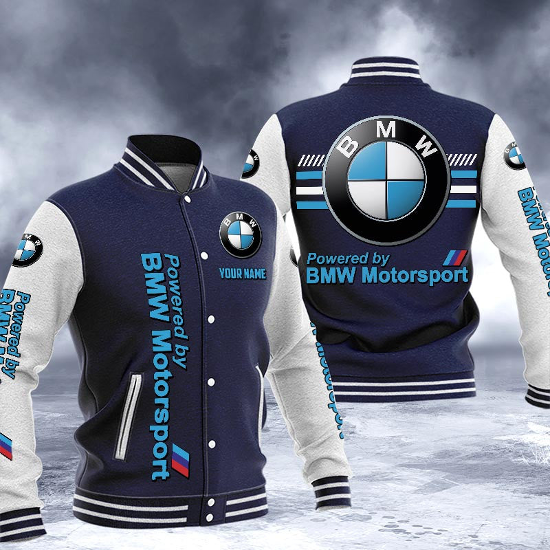 Bmw Dmhj1573 Logo Baseball Varsity Jacket