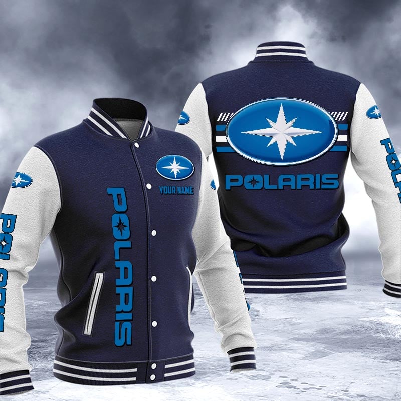 Polaris Dmhj1599 Logo Baseball Varsity Jacket