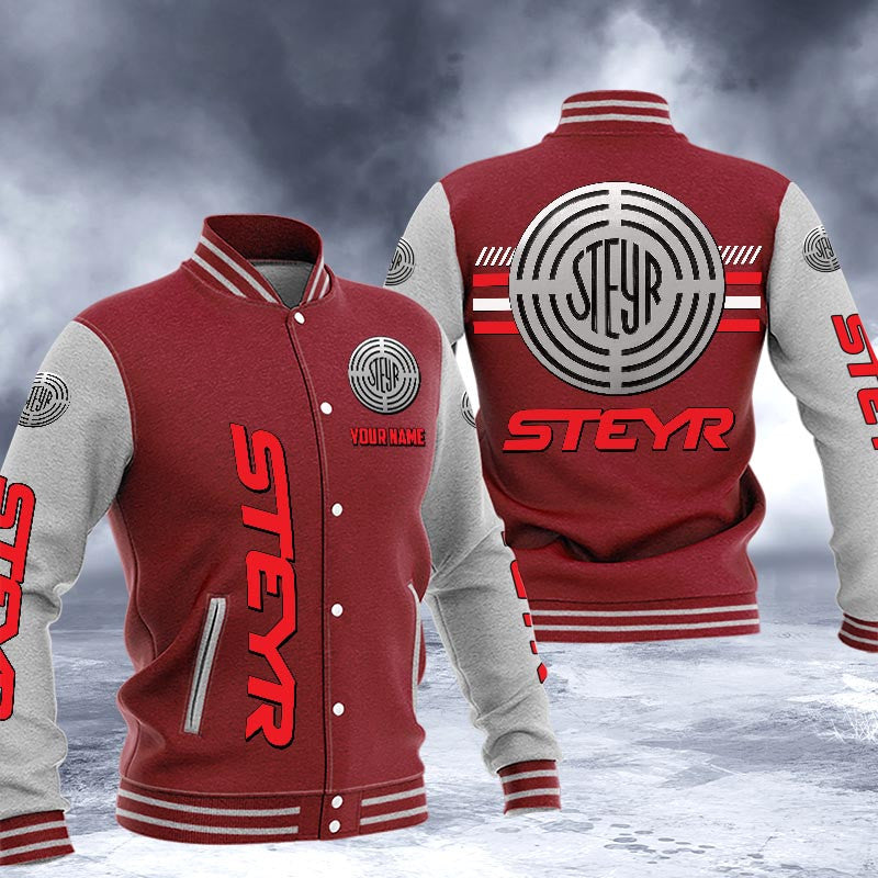 Steyr Dmhj1643 Logo Baseball Varsity Jacket