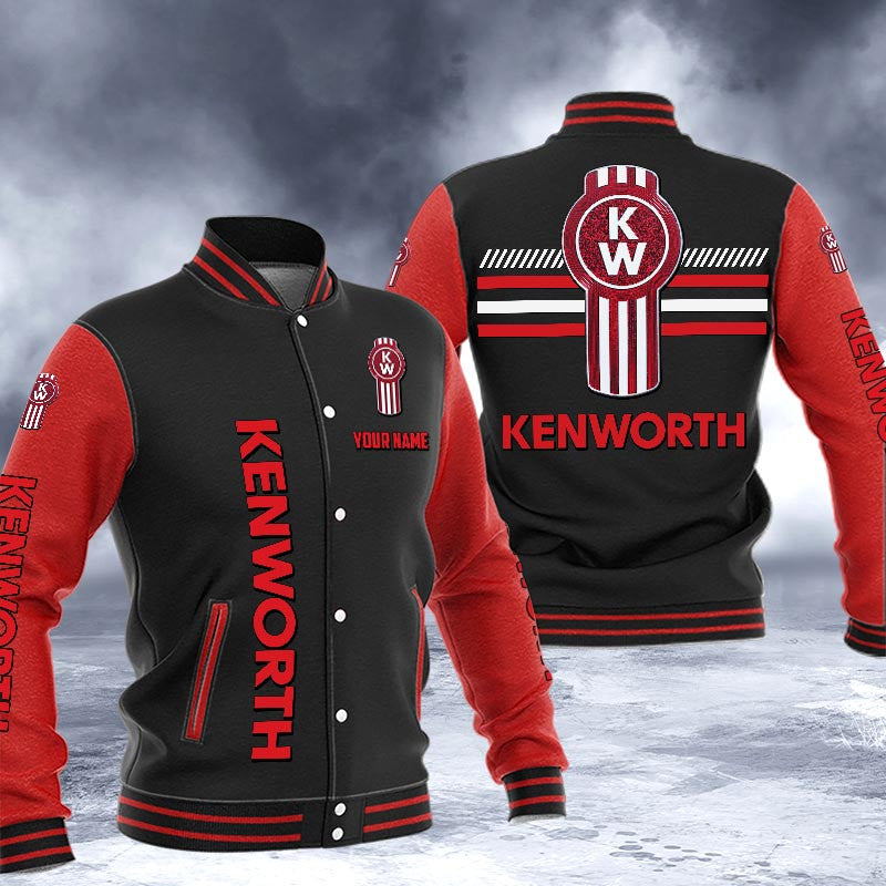 Kenworth Dmhj1661 Logo Baseball Varsity Jacket