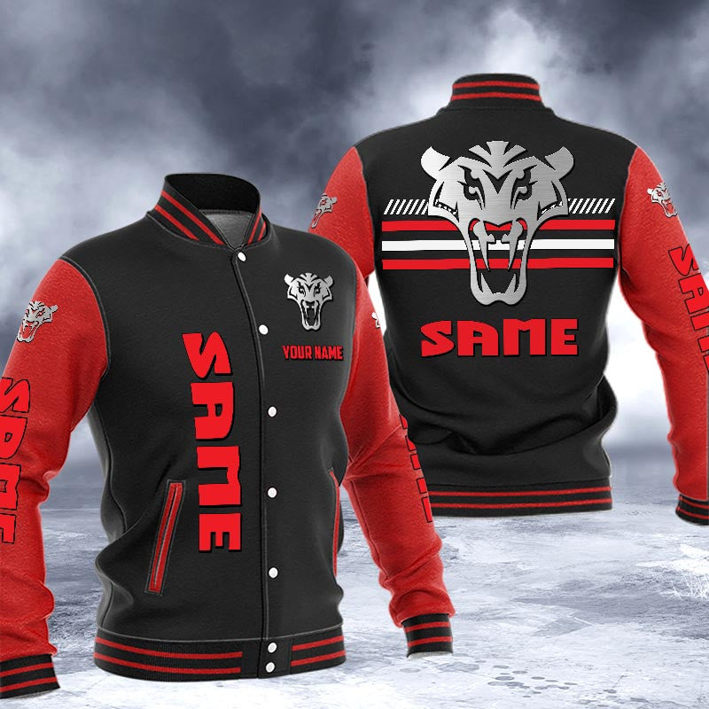 Same Dmhj1642 Logo Baseball Varsity Jacket