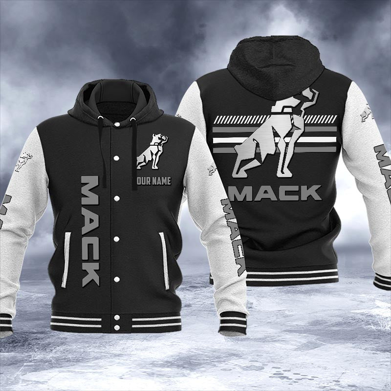 Mack Dmhj1662 Logo Baseball Varsity Jacket
