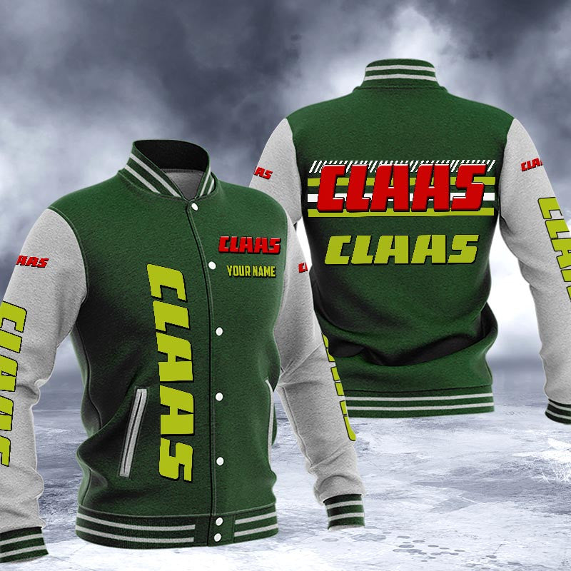Claas Dmhj1620 Logo Baseball Varsity Jacket