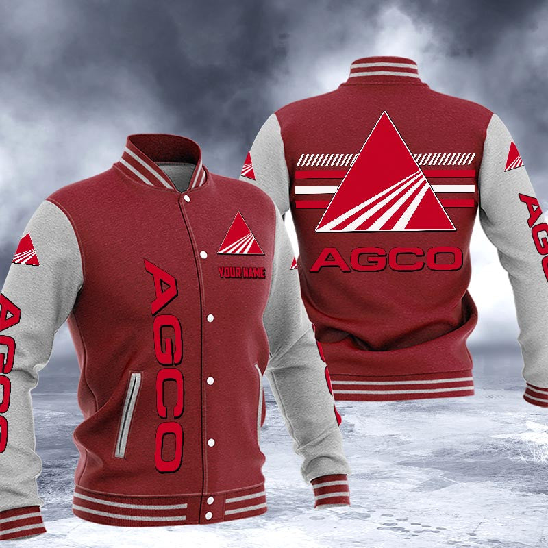 Agco Allis Dmhj1611 Logo Baseball Varsity Jacket