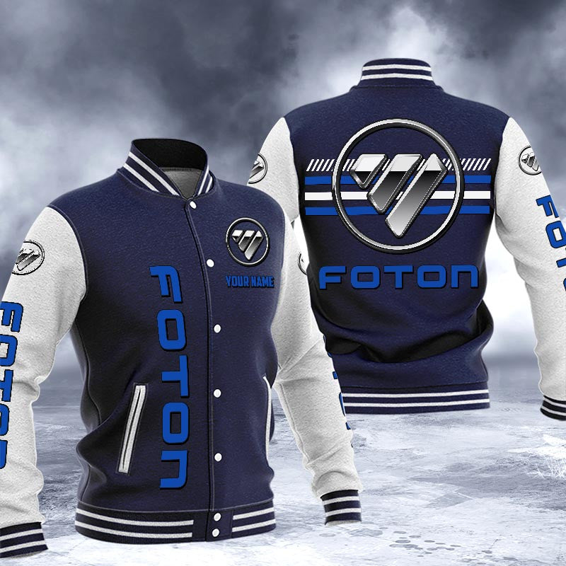 Foton Dmhj1654 Logo Baseball Varsity Jacket