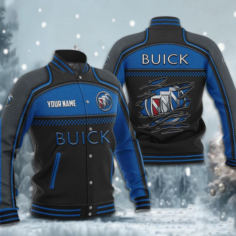 Buick Dmhj1796 Baseball Jacket Logo Baseball Varsity Jacket