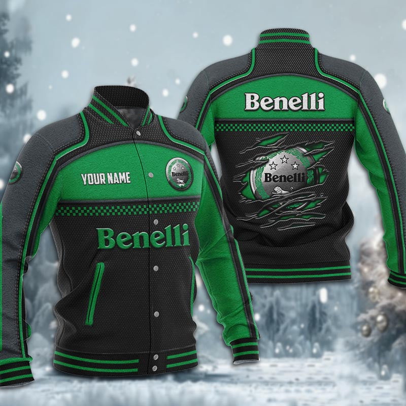 Benelli Dmhj1865 Baseball Jacket Logo Baseball Varsity Jacket
