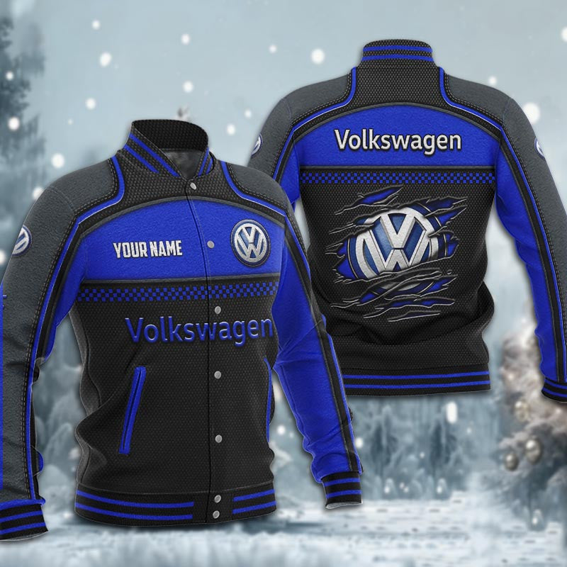 Volkswagen Dmhj1861 Baseball Jacket Logo Baseball Varsity Jacket