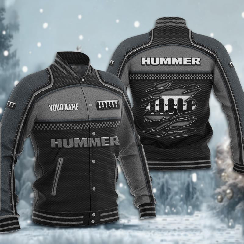 Hummer Dmhj1818 Baseball Jacket Logo Baseball Varsity Jacket