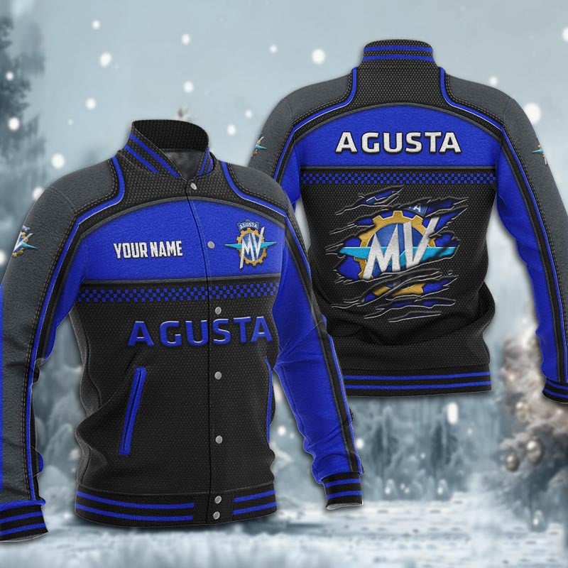 Mv Agusta Dmhj1891 Baseball Jacket Logo Baseball Varsity Jacket