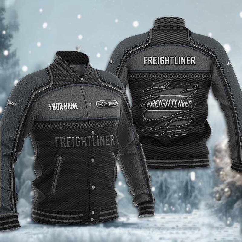 Freightliner Dmhj1950 Baseball Jacket Logo Baseball Varsity Jacket