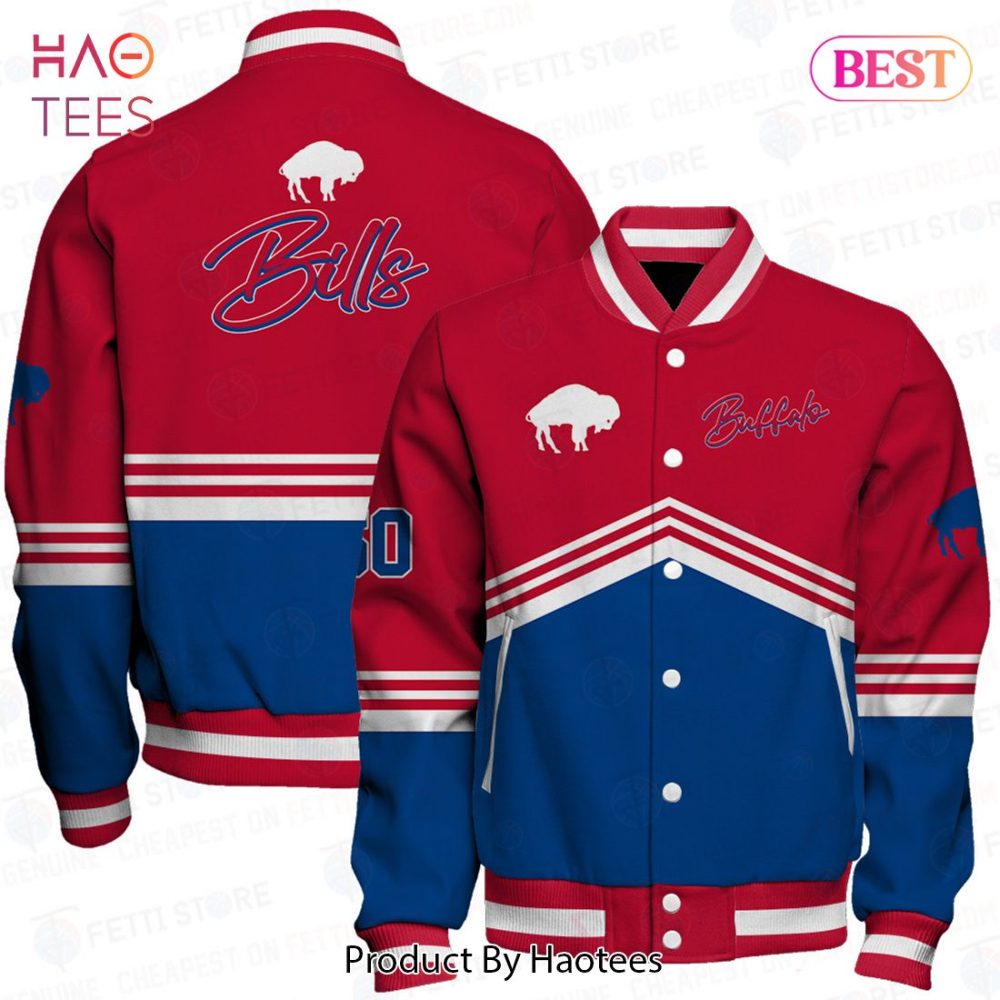 Buffalo Team Varsity Jacket - Bold Red &amp; Blue Stylish Fan Gear