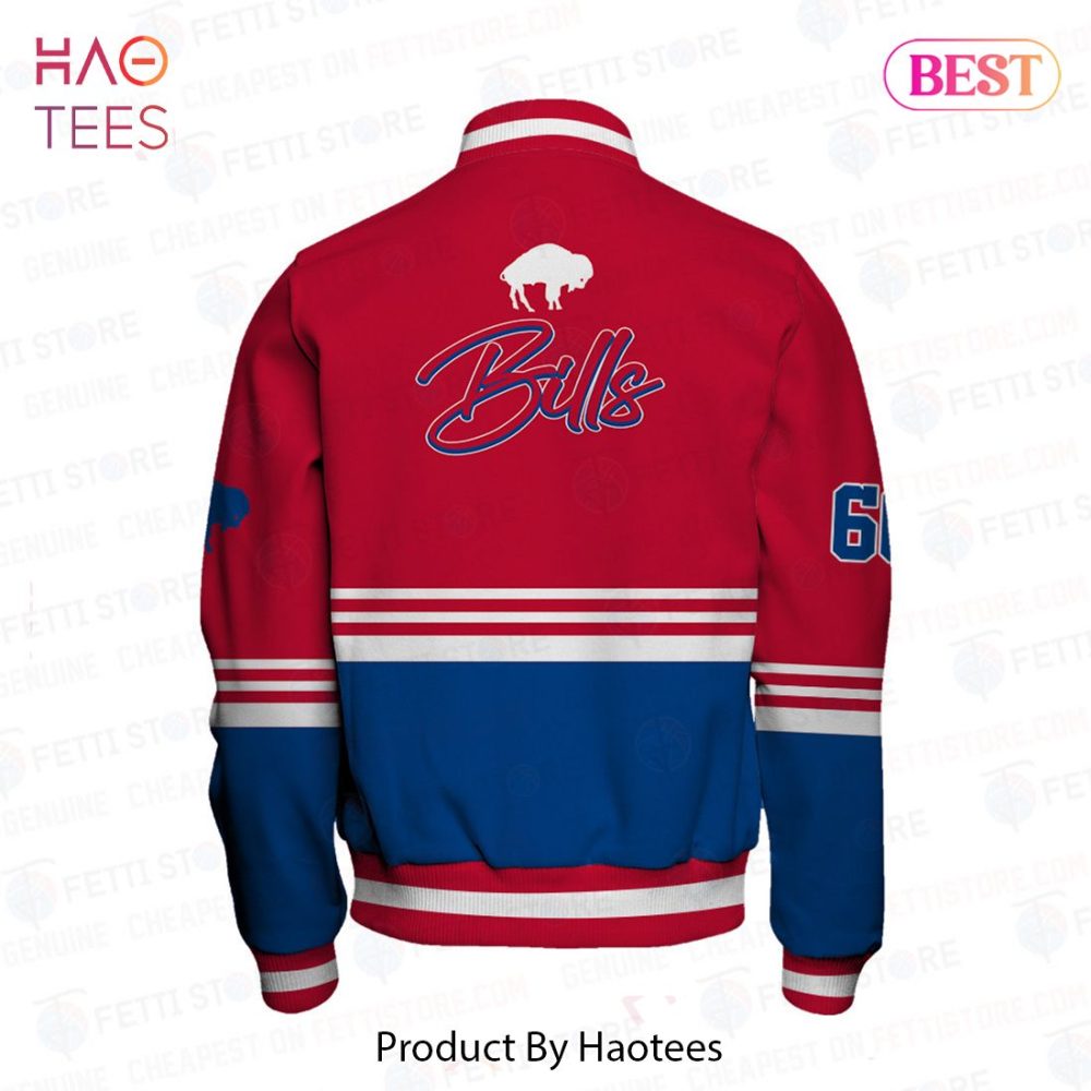 Buffalo Team Varsity Jacket - Bold Red &amp; Blue Stylish Fan Gear
