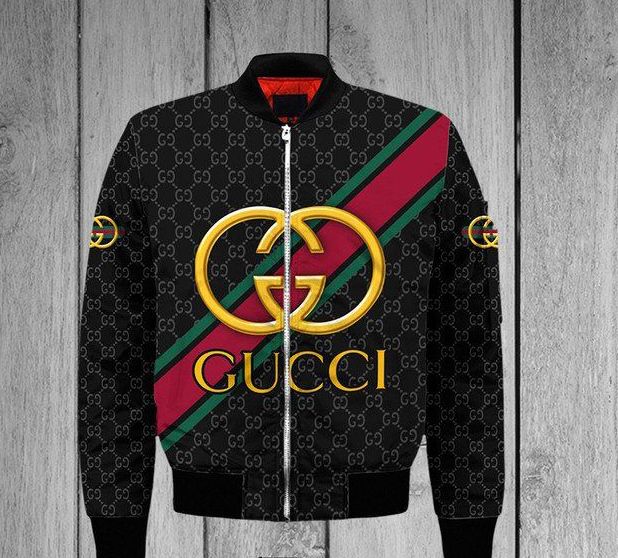 Gucci Golden Logo Bomber Jacket Clothing Outfit For Men Women