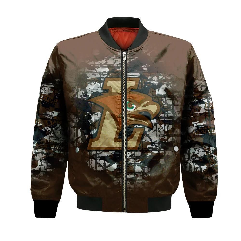 Lehigh Mountain Hawks Bomber Jacket 3D Printed Camouflage Vintage