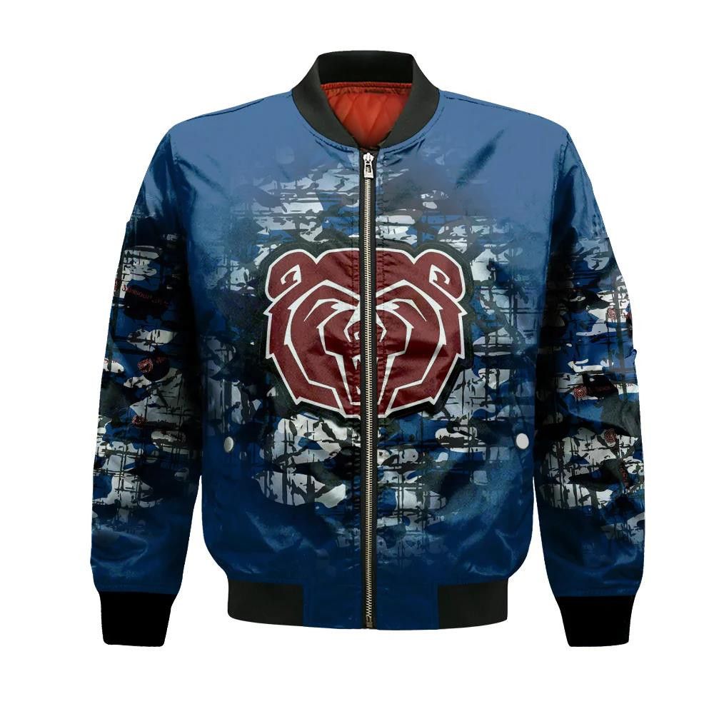 Missouri State Bears Bomber Jacket 3D Printed Camouflage Vintage