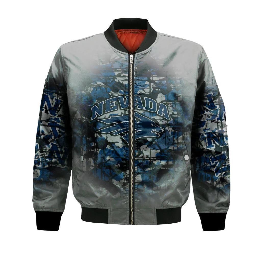 Nevada Wolf Pack Bomber Jacket 3D Printed Camouflage Vintage
