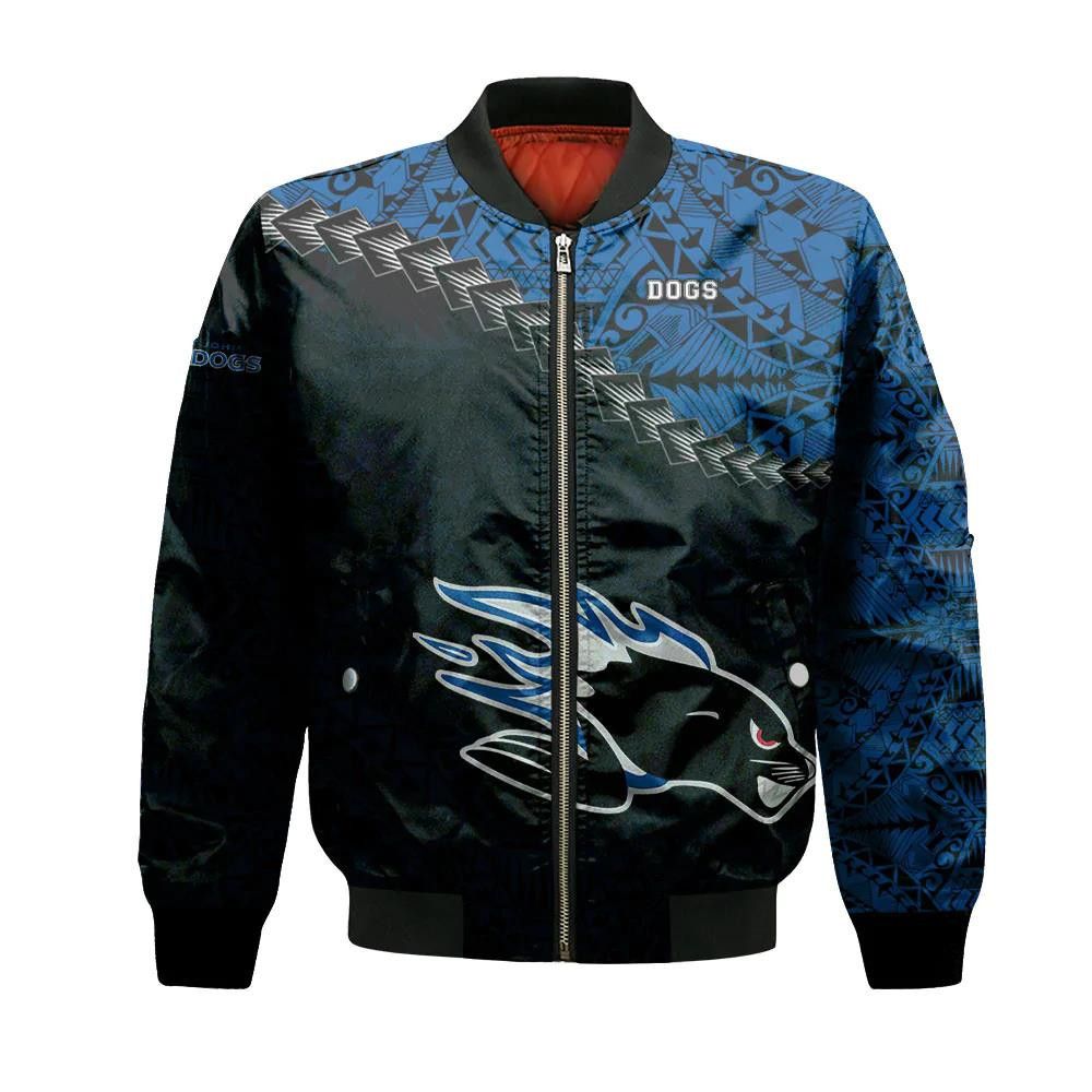 Saint John Sea Dogs Bomber Jacket 3D Printed Grunge Polynesian Tattoo