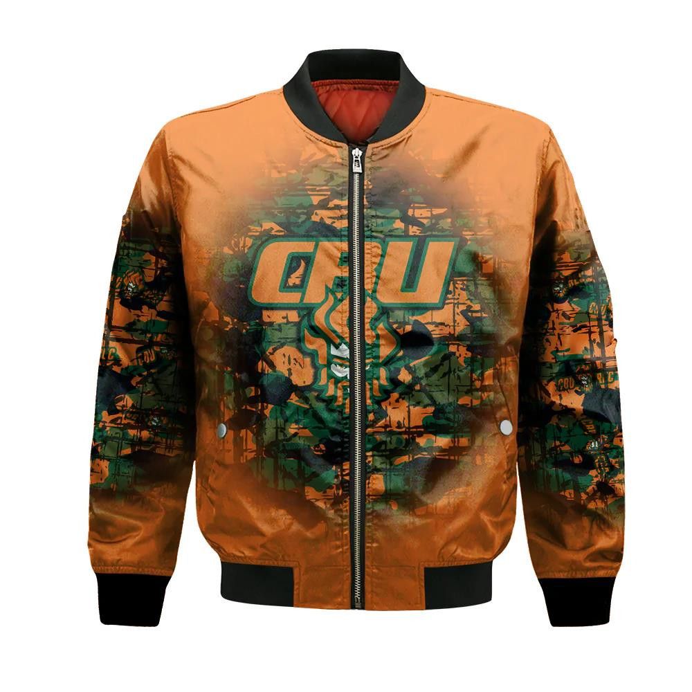 Cbu Capers Bomber Jacket 3D Printed Camouflage Vintage