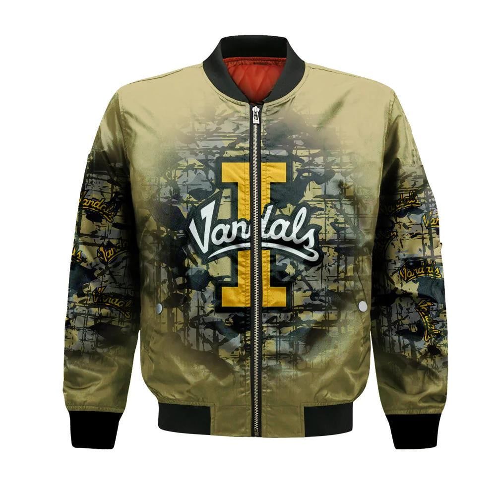Idaho Vandals Bomber Jacket 3D Printed Camouflage Vintage