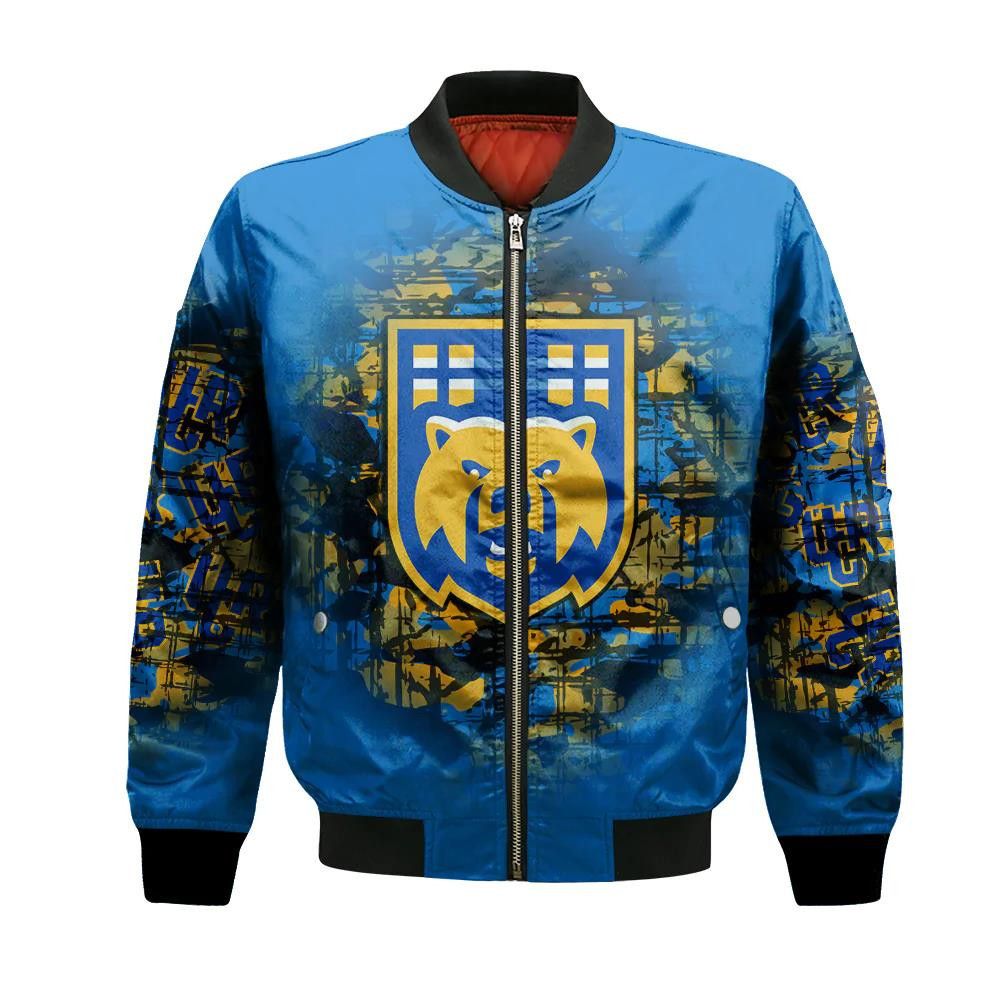Uc Riverside Highlanders Bomber Jacket 3D Printed Camouflage Vintage