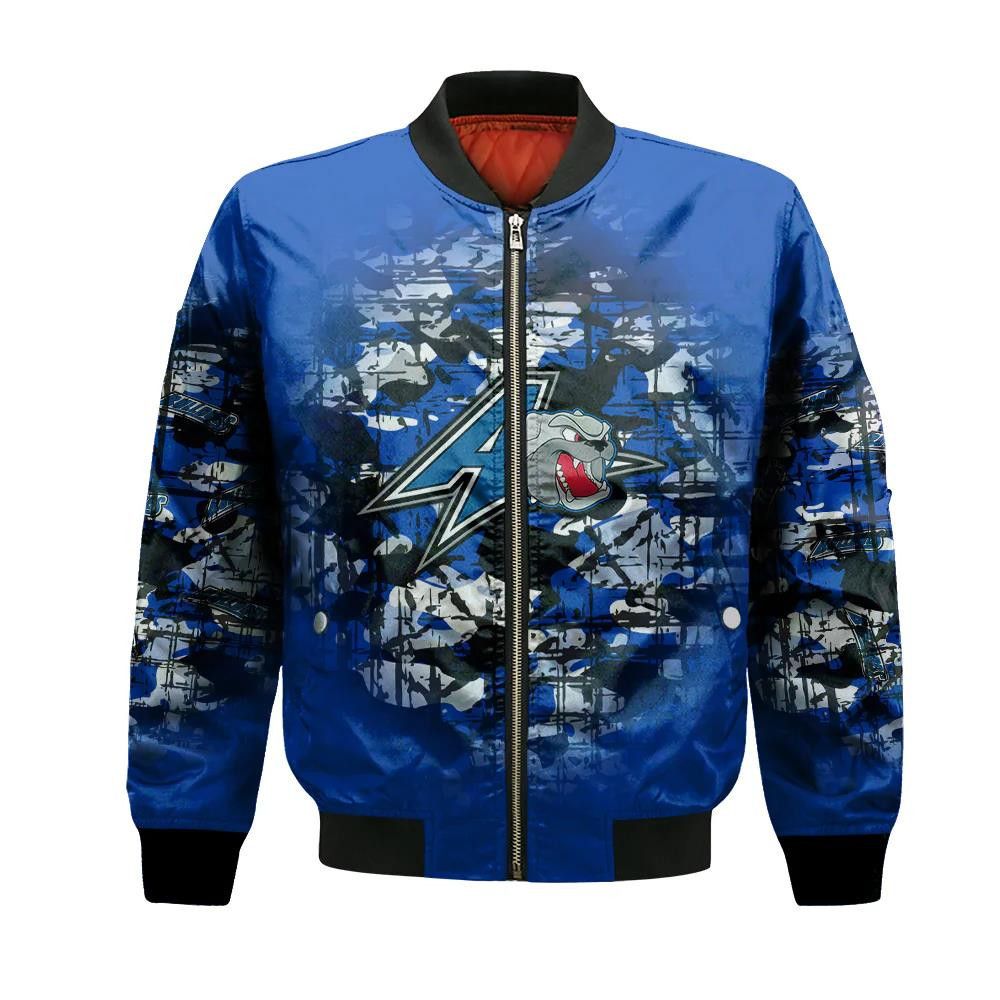 Unc Asheville Bulldogs Bomber Jacket 3D Printed Camouflage Vintage