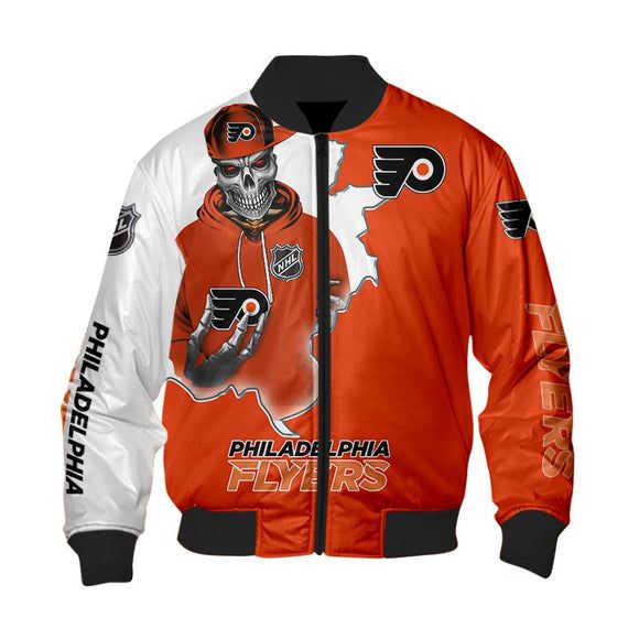 Philadelphia Flyers Varsity Jacket Skull