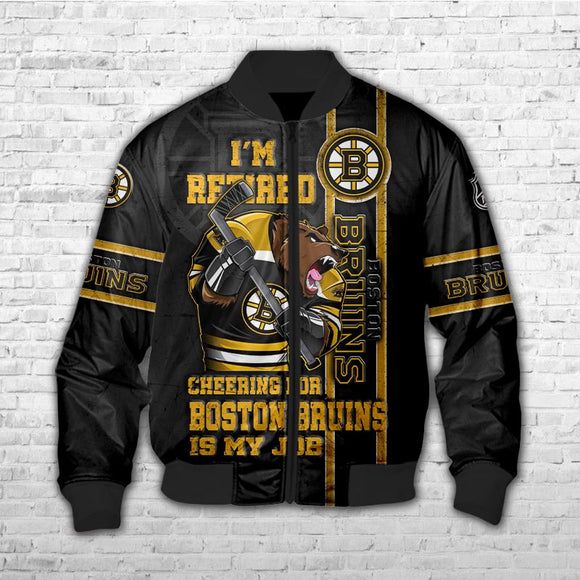 Men'S Boston Bruins Jackets I'M Retired