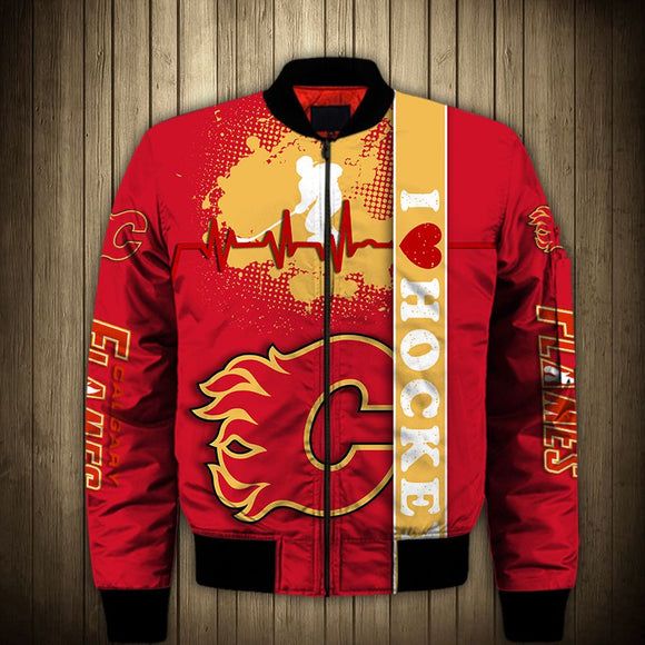 Men'S Calgary Flames Jacket 3D