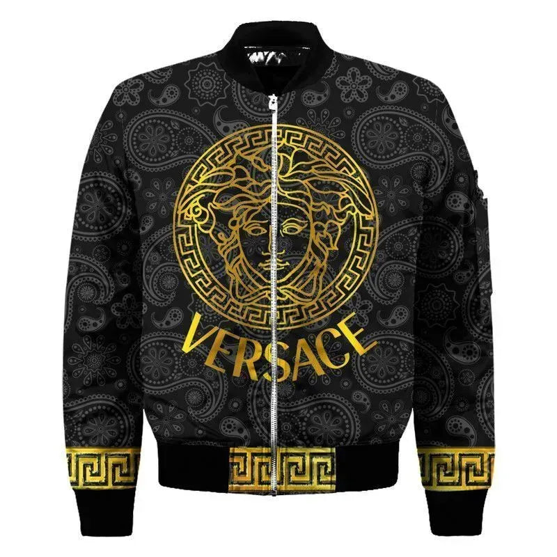 Versace Bomber Jacket Sweatpants Pants Luxury Brand Clothing Clothes Outfit For Men Women 01