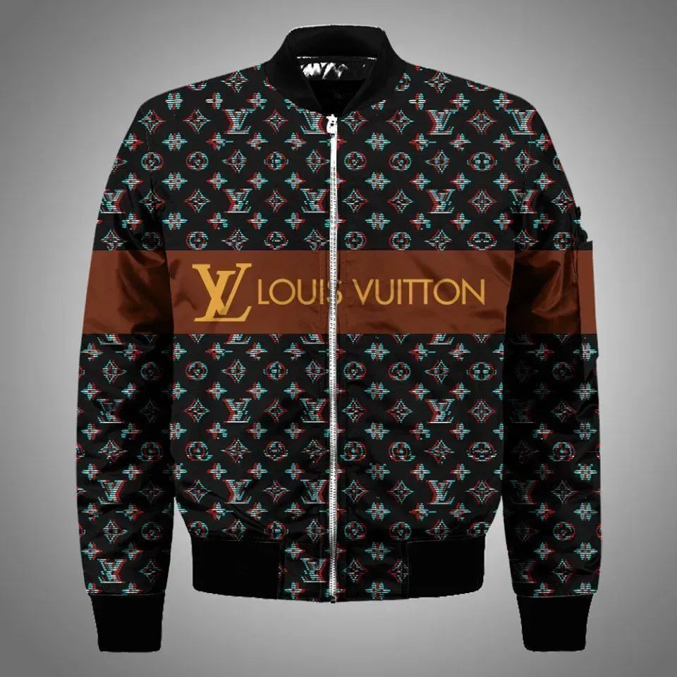 Louis Vuitton Bomber Jacket Sweatpants Pants Luxury Brand Clothing Clothes Outfit For Men Women 04