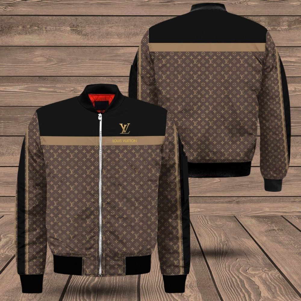 Louis Vuitton Monogram Bomber Jacket Trending 2023 Lv Luxury Clothing Clothes Outfit For Men And Women