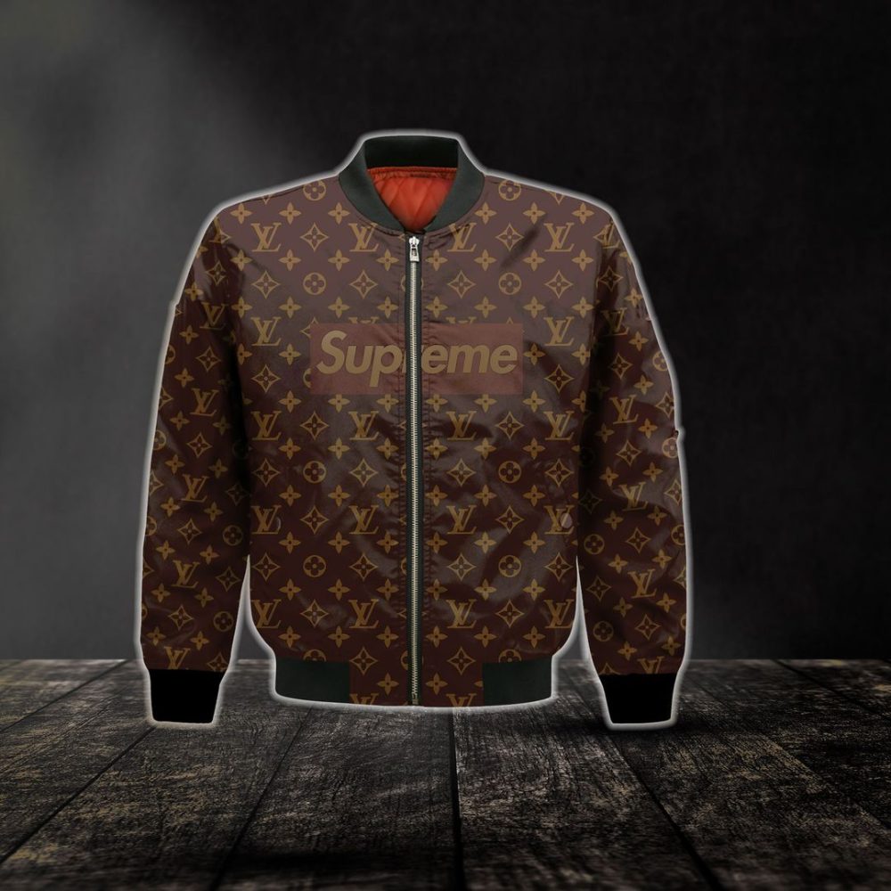 Louis Vuitton Lv Supreme Bomber Jacket Trending 2023 Luxury Brand Clothing Clothes Outfit For Men And Women