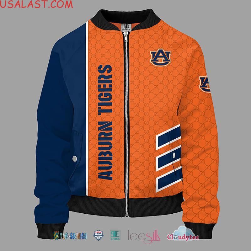 Auburn Tigers Ncaa Gucci 3D Bomber Jacket