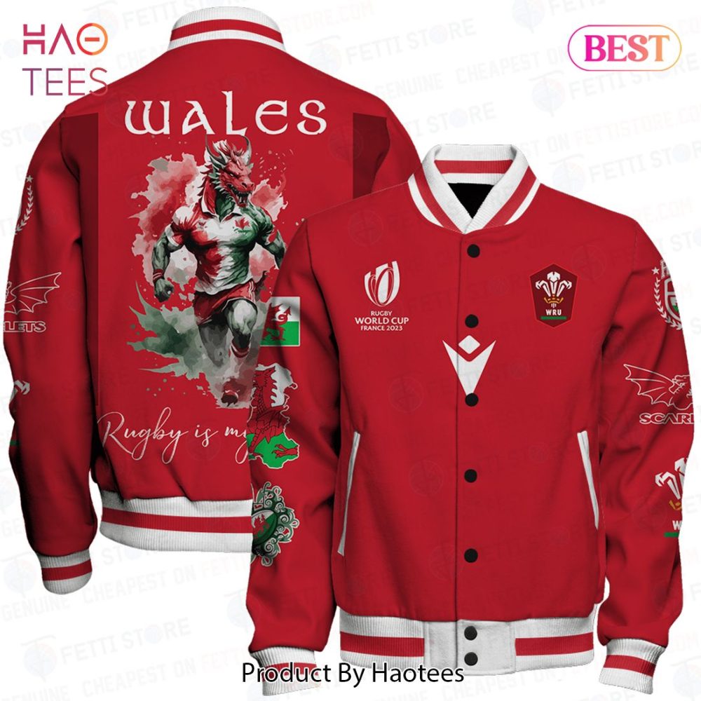 Wales Rugby World Cup 2023 Varsity Jacket - Ultimate Fan Gear For Men &amp; Women