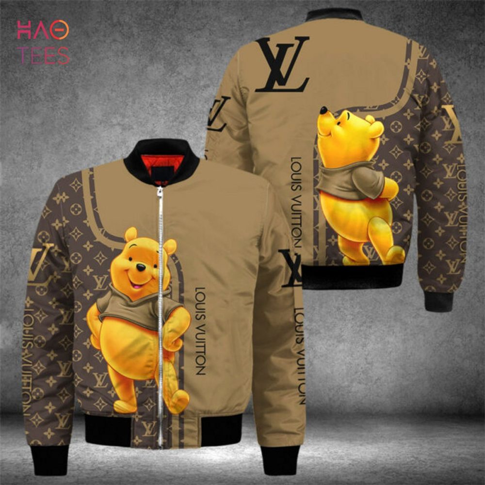 Hot Louis Vuitton Winnie The Pooh Luxury Brand Bomber Jacket Pod Design