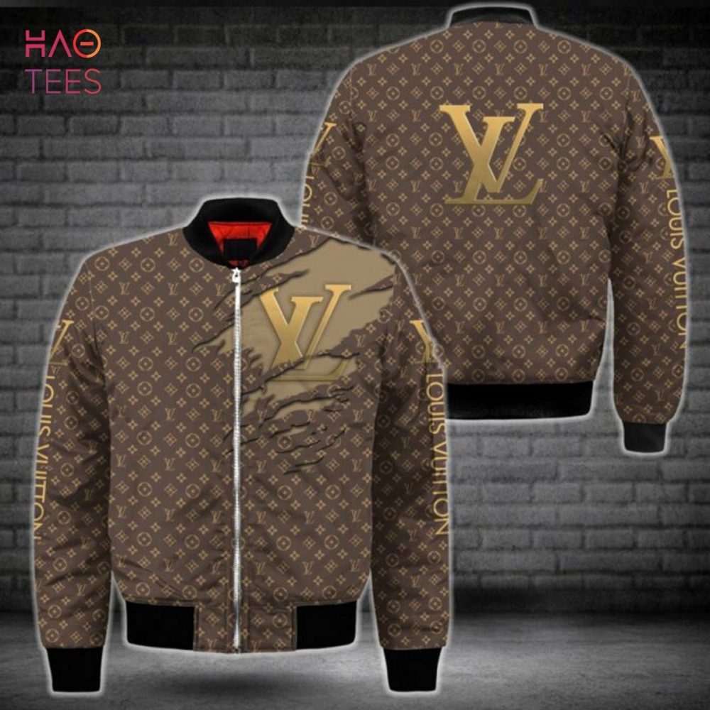 Best Louis Vuitton Luxury Brand Full Printing Logo Bomber Jacket Limited Edition