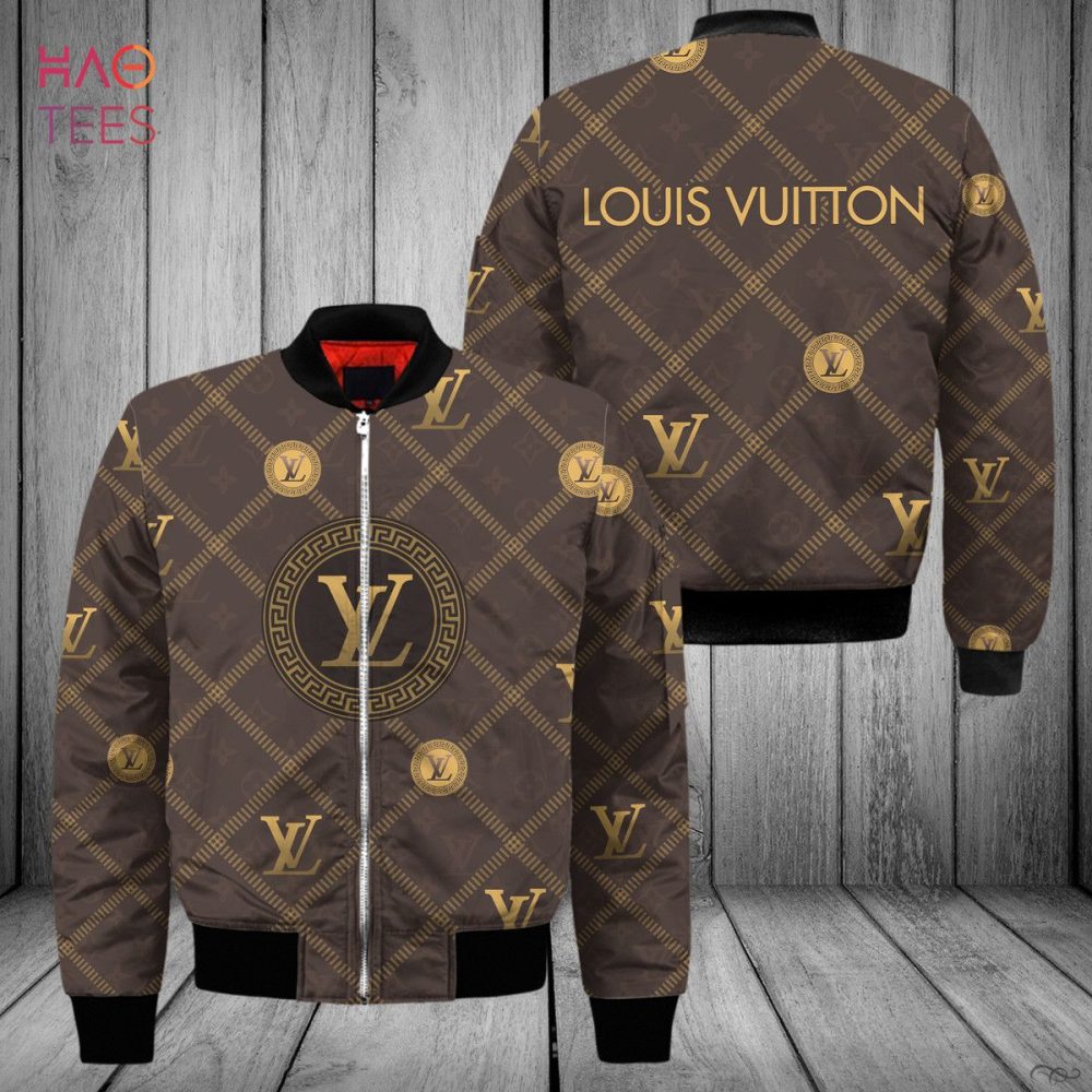 The Best Louis Vuitton Square Pattern Design Luxury Brand Bomber Jacket Limited Edition