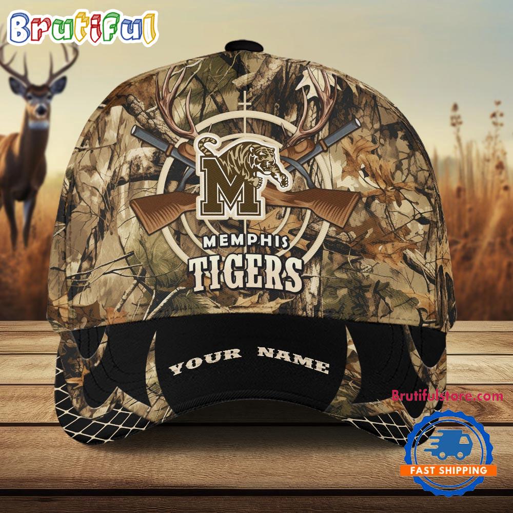 Memphis Tigers Camo Hunting Cap, Sport Team Camo Hunting Hats