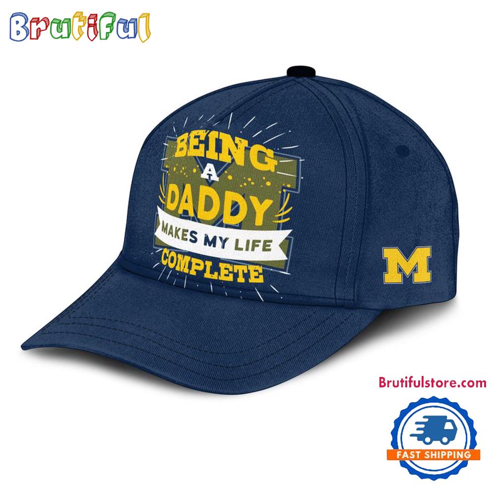 Michigan Wolverines Being A Daddy Best Father'S Day Gift Classic Cap