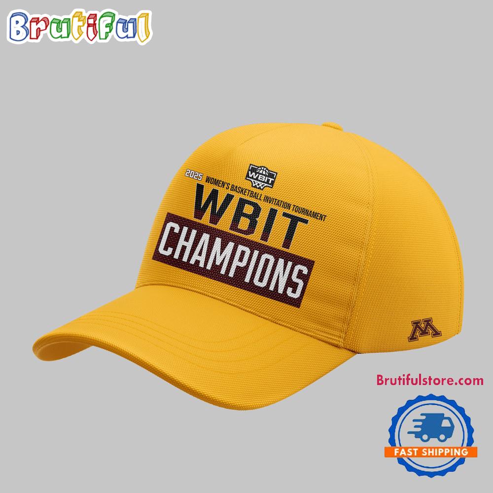 Minnesota Golden Gophers Women’S Basketball 2025 Wbit Champions Team Player All Over Print Cap