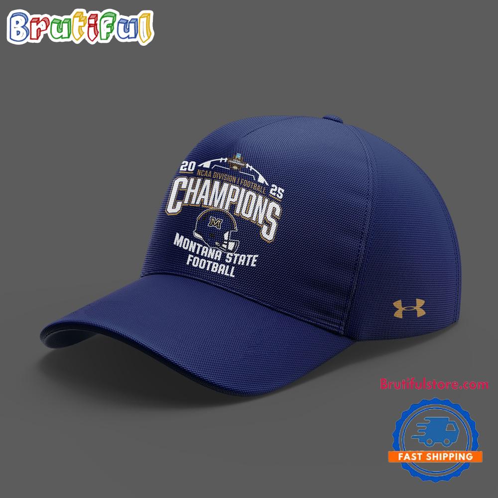 Montana State Bobcats Football 2025 Ncaa Division Champions Cap
