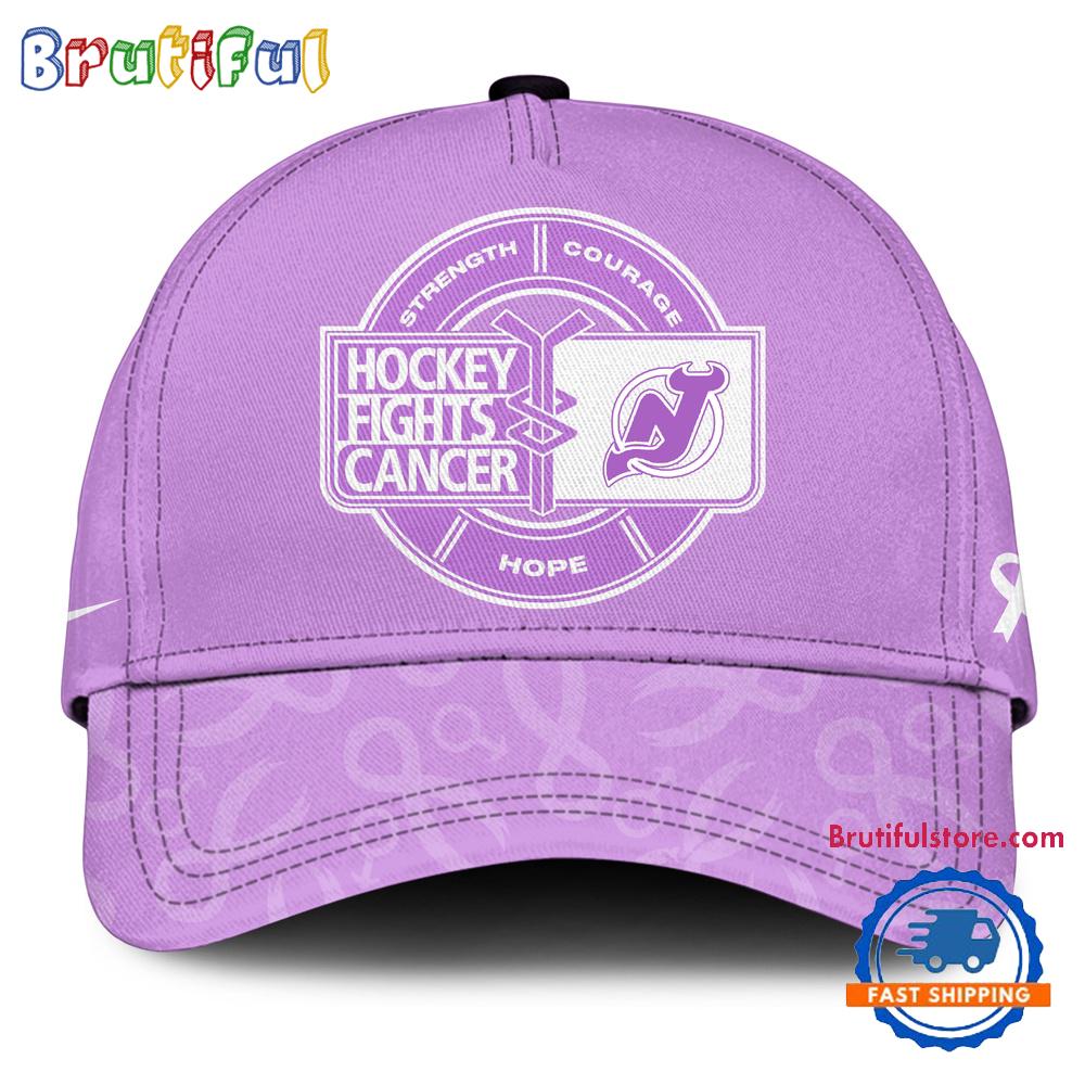New Jersey Devils 2025 Nhl Hockey Fights Cancer Limited Edition Cap