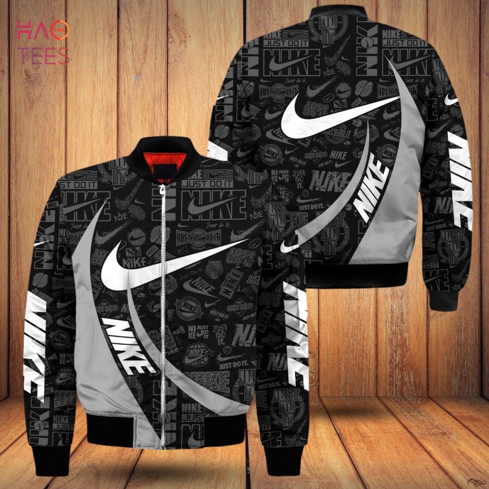 Best Nike Luxury Brand Full Printing Pattern Bomber Jacket Pod Design