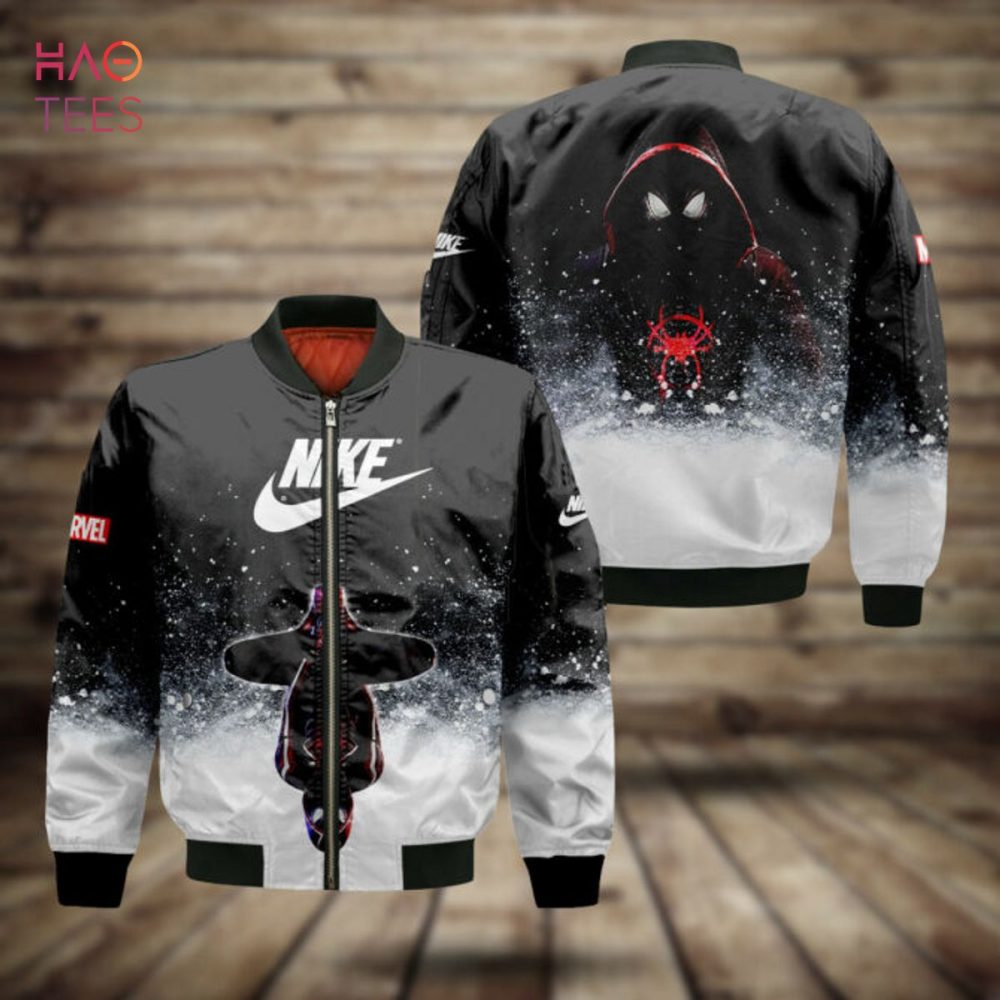 Limited Edition Nike X Marvel Spider-Verse Bomber Jacket - Unisex Fashion
